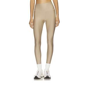 ALO Yoga Airlift High Rise Gravel Beige 7/8 Leggings Pants Size XS